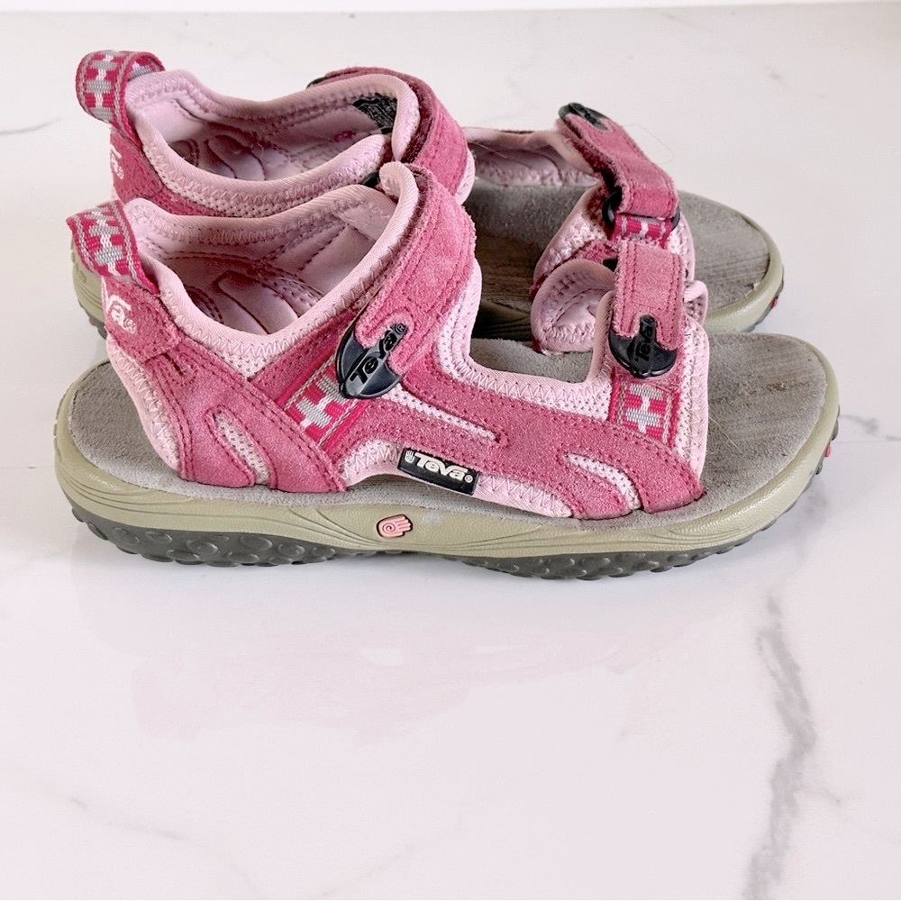 Teva Spoiler 2K Sport Sandals Pink Little Girl 2 Style 6202 Honeysuckle